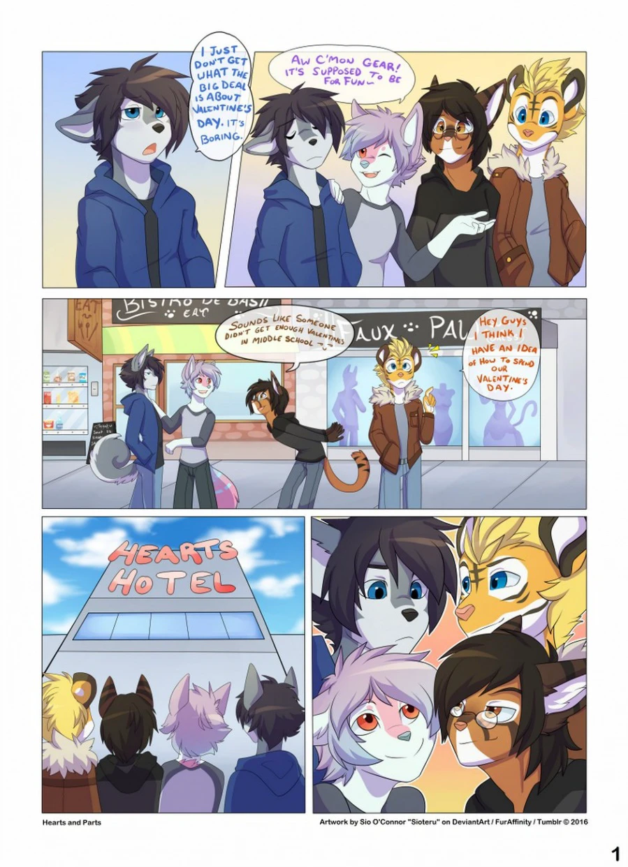 Hearts and Parts — page 1