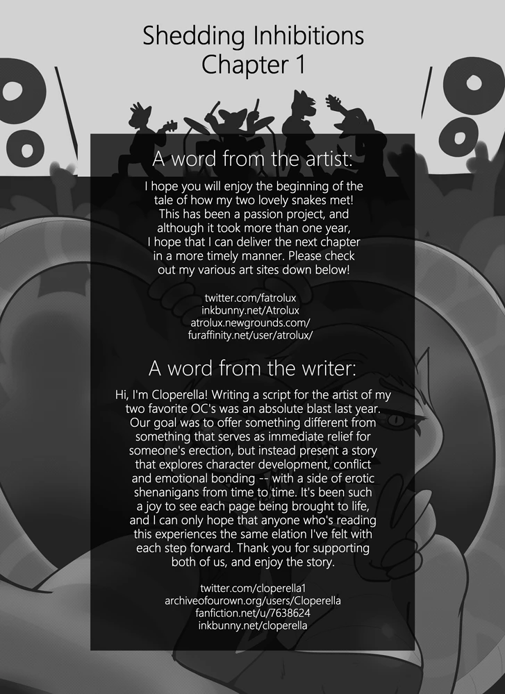 Shedding Inhibitions - Chapter 1: How I Met My Mother — page 1