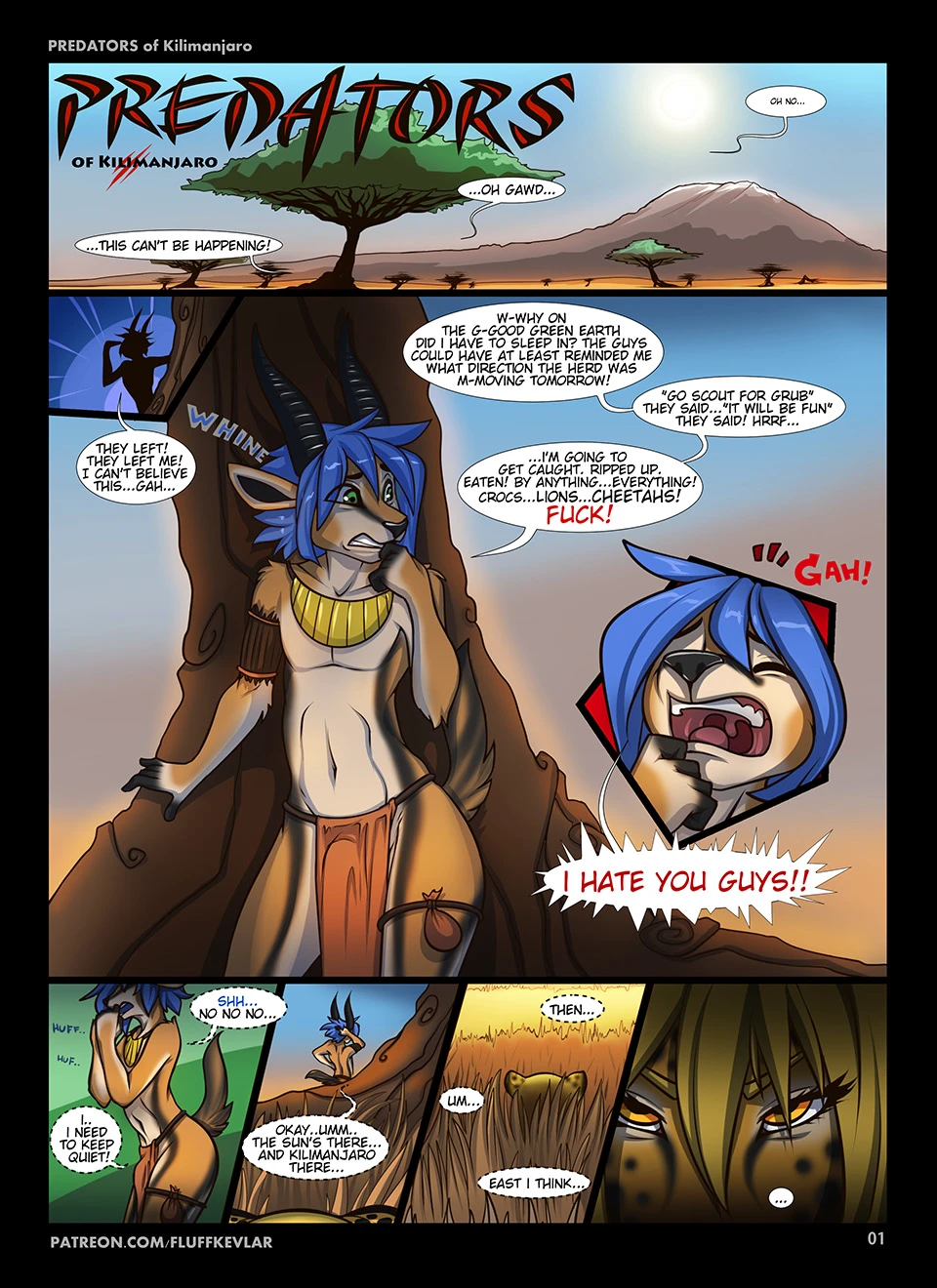 Predators of Kilimanjaro — page 1