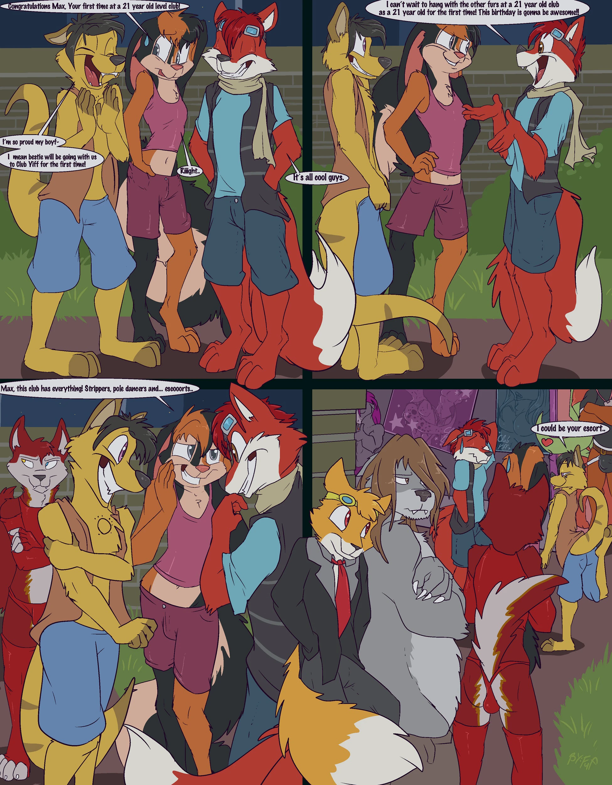 Birthday Party at Club Yiff — page 1