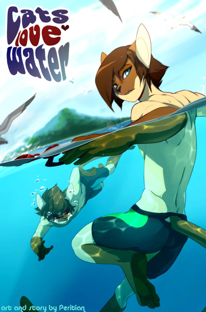 Cats Love Water 1 cover