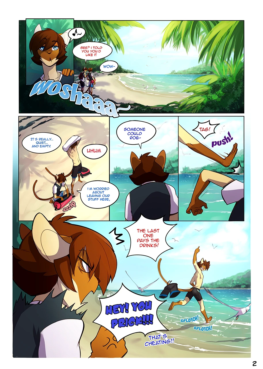 Cats Love Water 1 — page 1