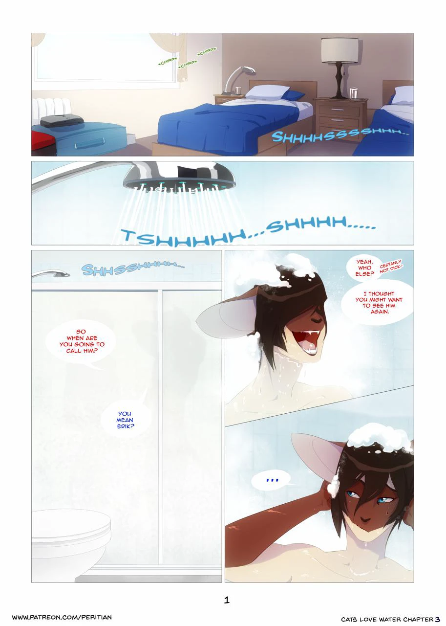 Cats Love Water 3 — page 1