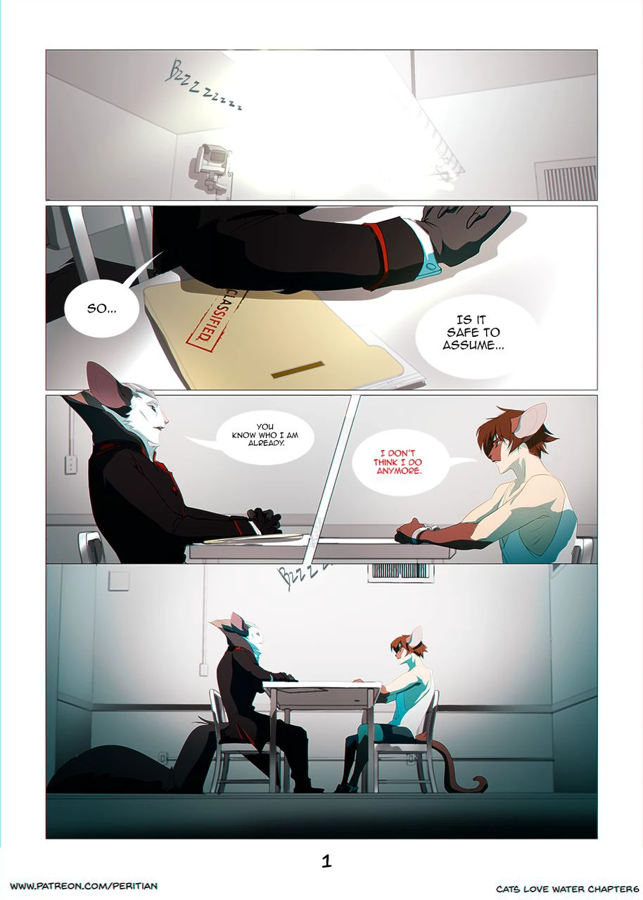 Cats Love Water 6 — page 1