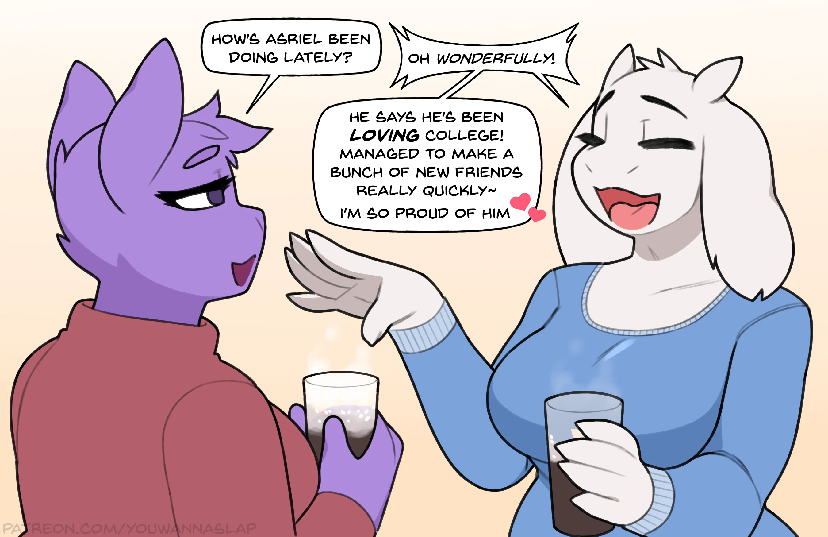Asriel in College cover