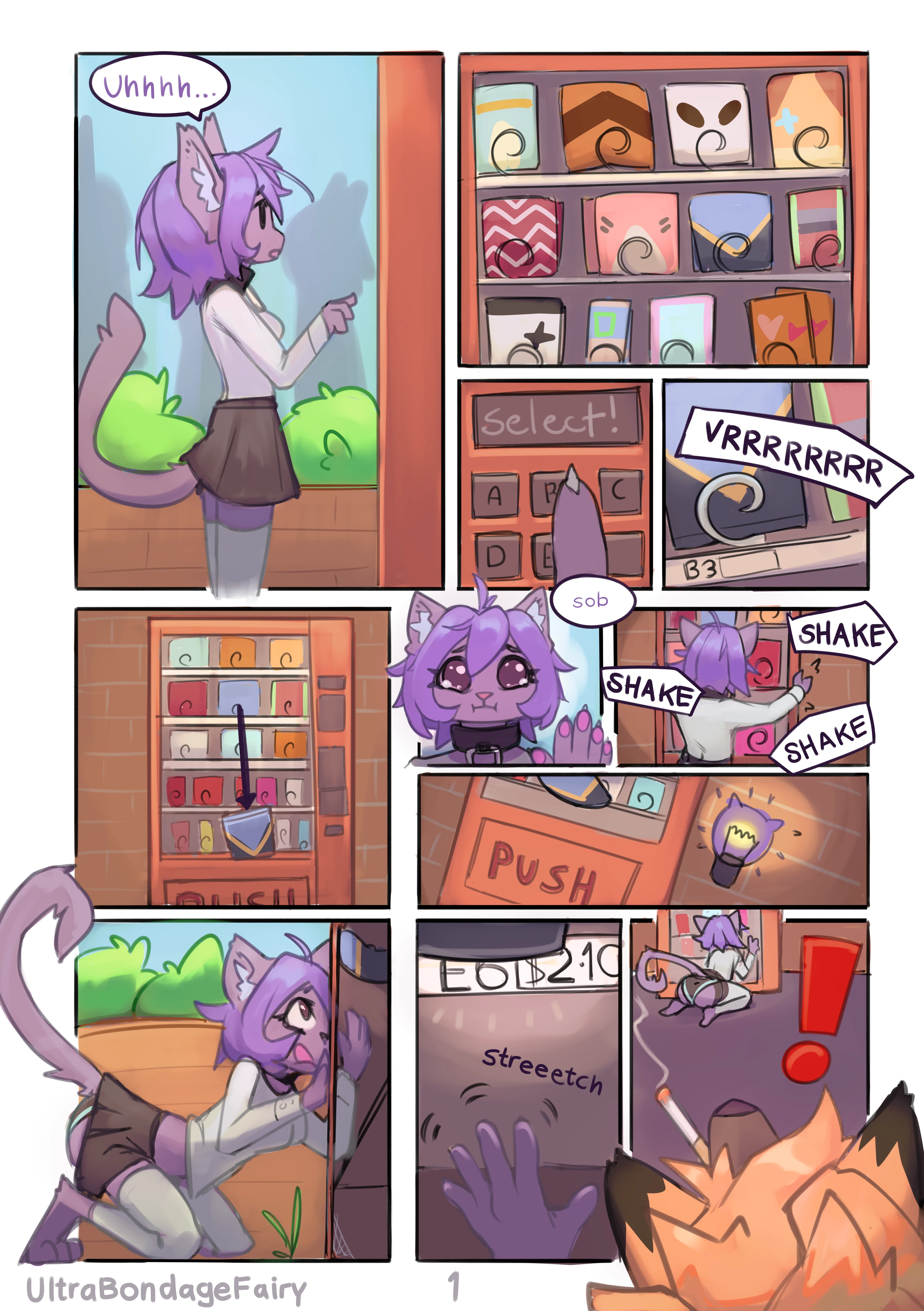 That Time I Was Pinned Against a Vending Machine by a Large Wolf (Then Fucked) — page 1