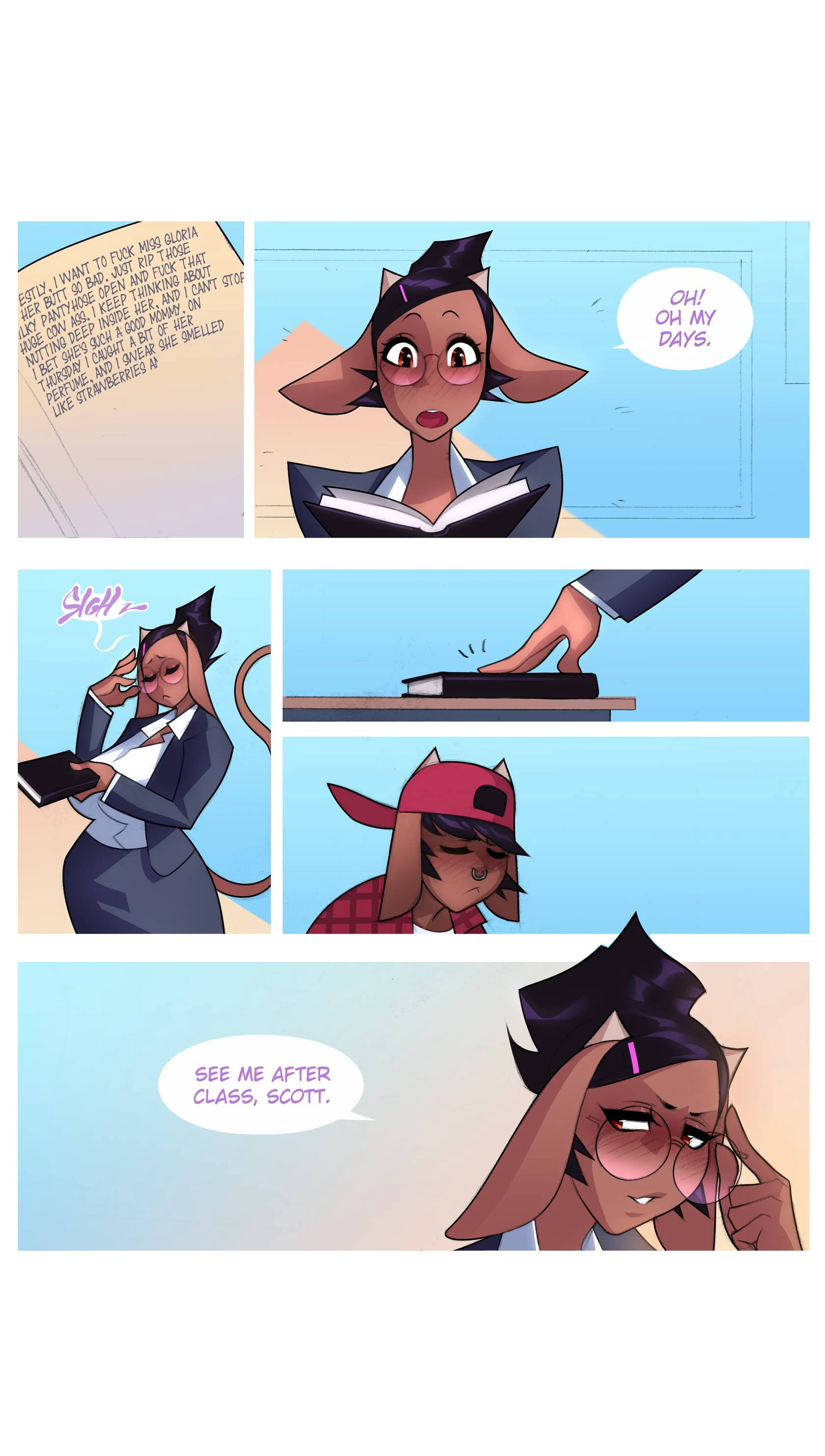 Wonderful Cow Teacher Gloria - Pt.1 Love Journal — page 10