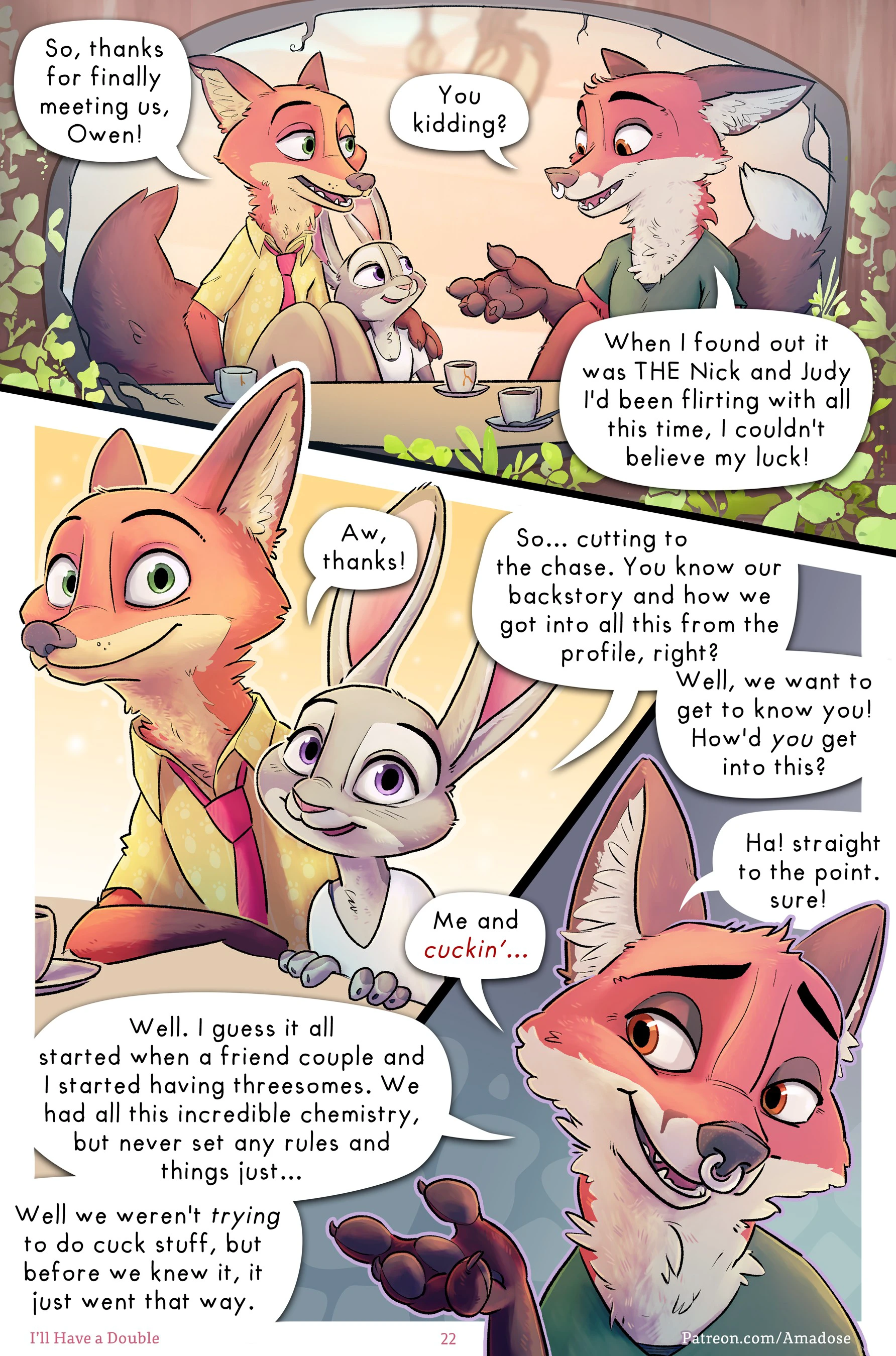A Zootopia Cucking Comic - I'll Have a Double — page 1