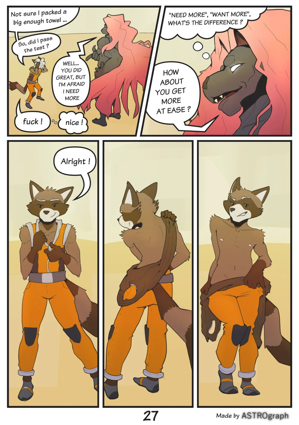 Rocket Raccoon in "Overabunded" — page 27