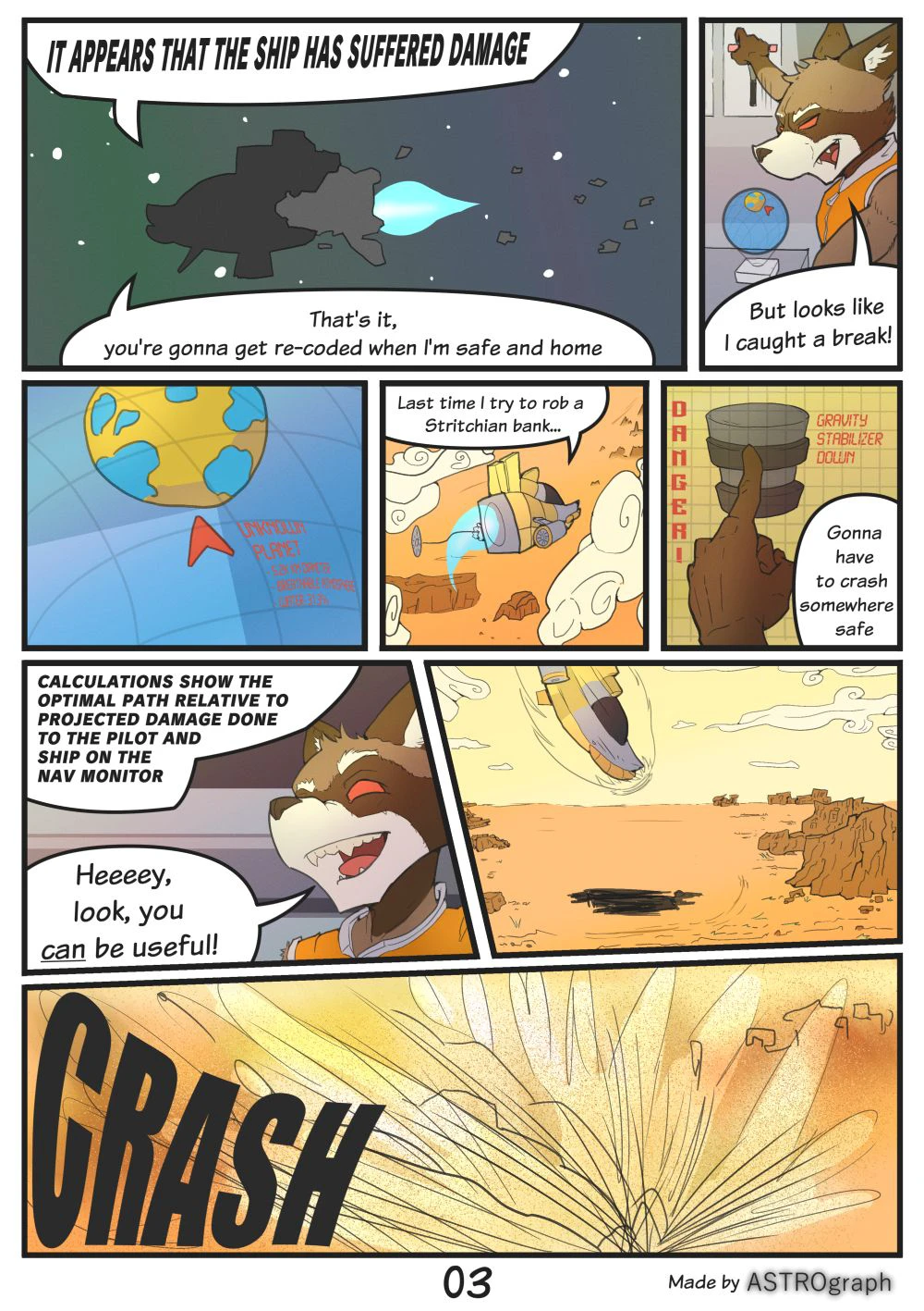 Rocket Raccoon in "Overabunded" — page 3