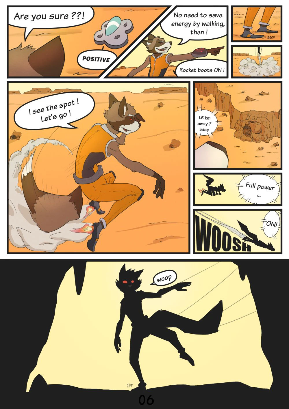 Rocket Raccoon in "Overabunded" — page 6