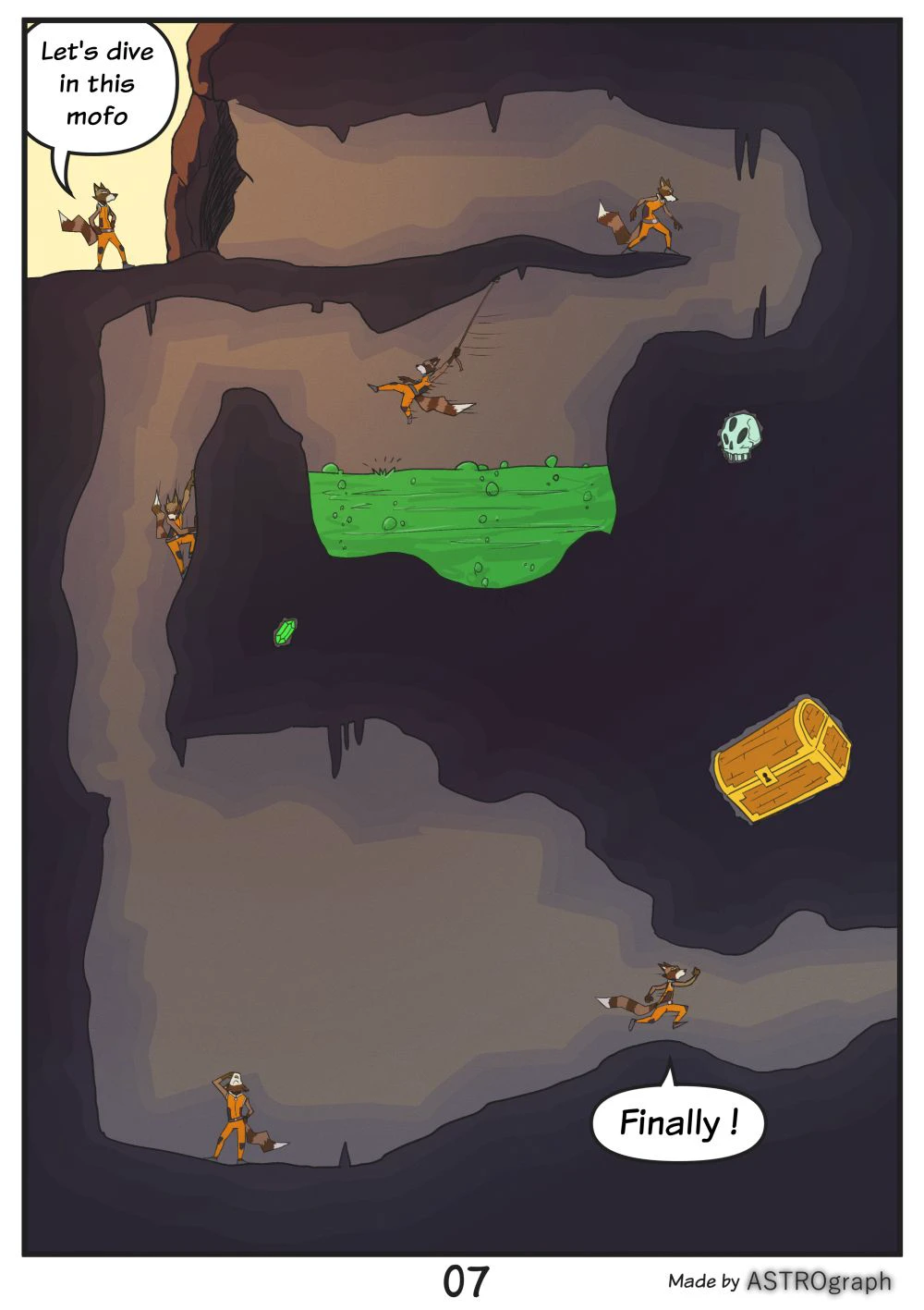 Rocket Raccoon in "Overabunded" — page 7