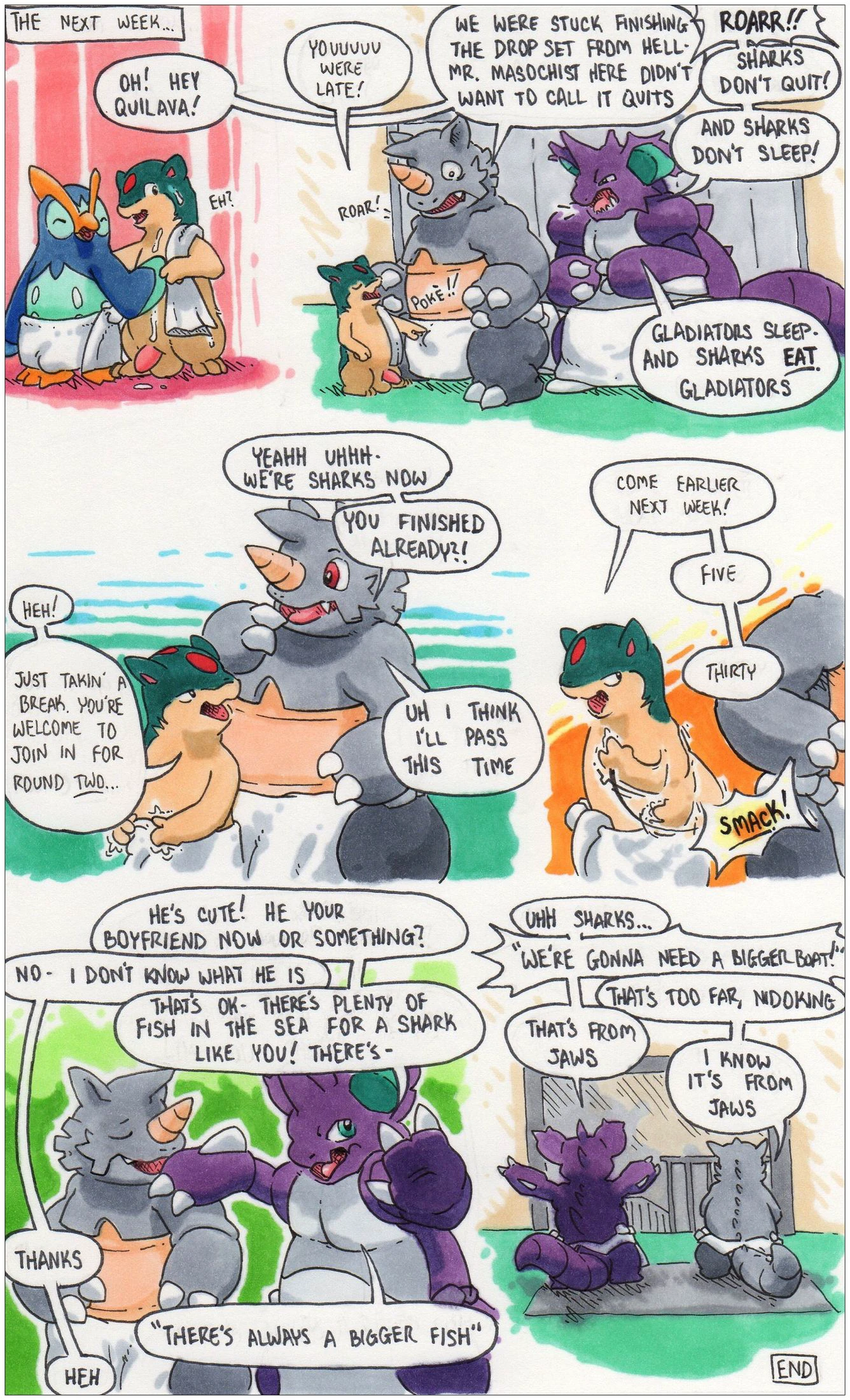 Rhydon and Quilava — page 17
