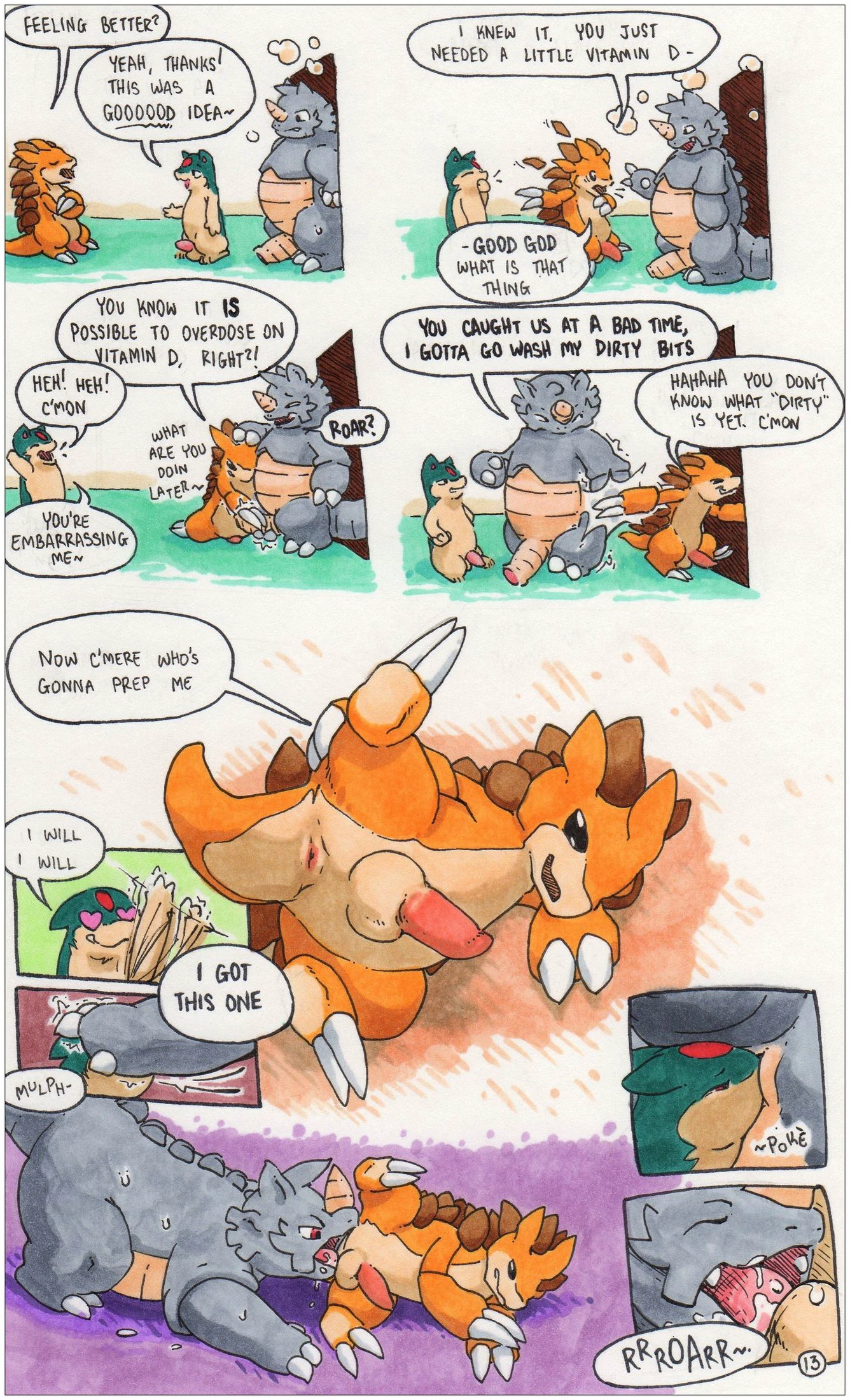 Rhydon and Quilava — page 12