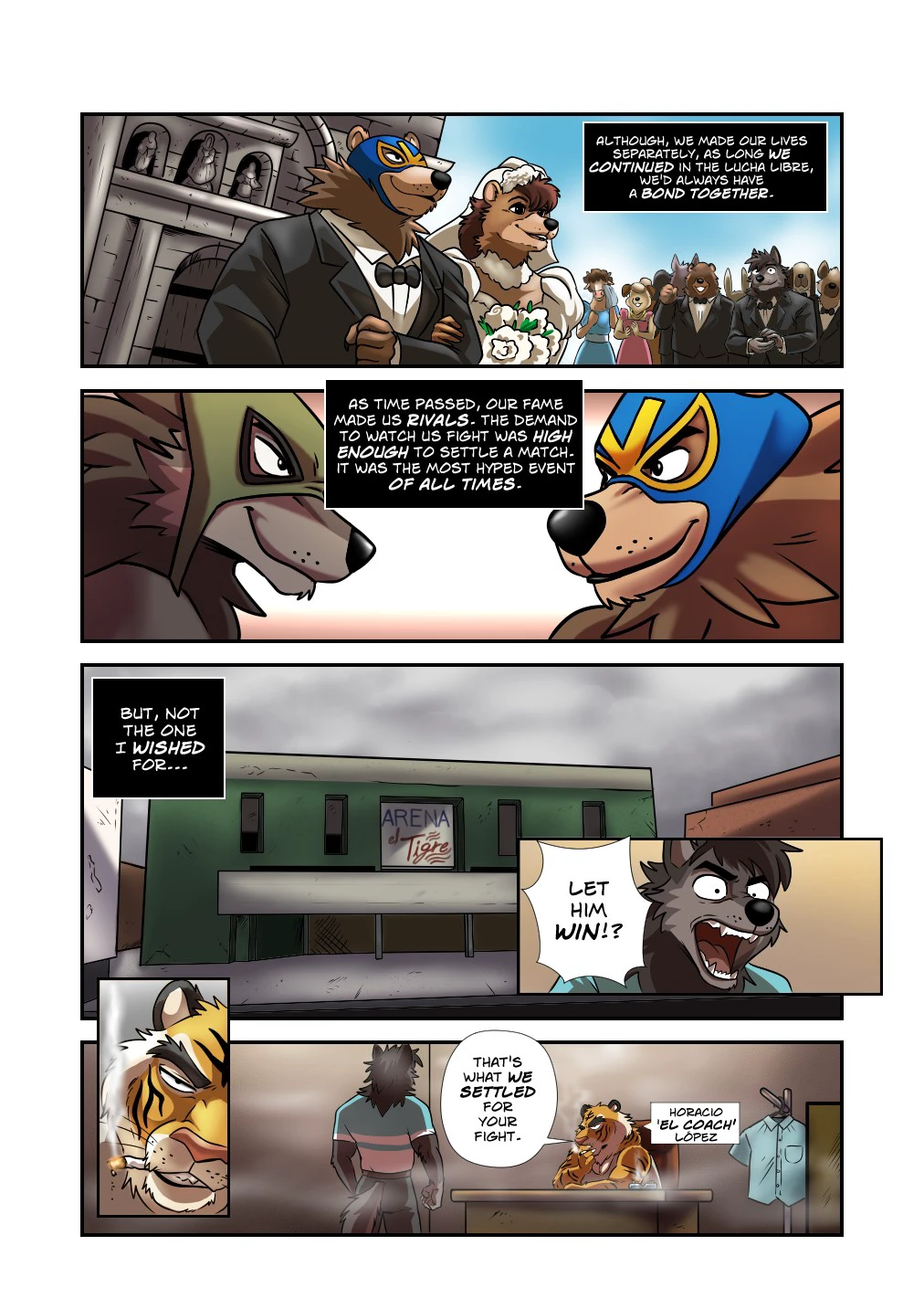 Oso Luchoso Origins — page 8