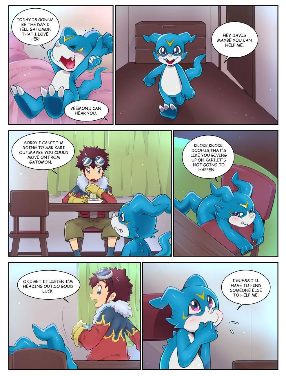 Veemon's Happy Day (Hentai_b) — page 1
