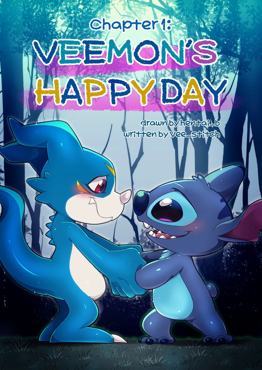Veemon's Happy Day (Hentai_b) cover