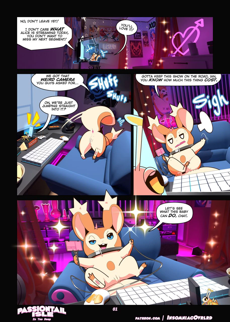 Passiontail Isle 2: In Too Deep — page 1
