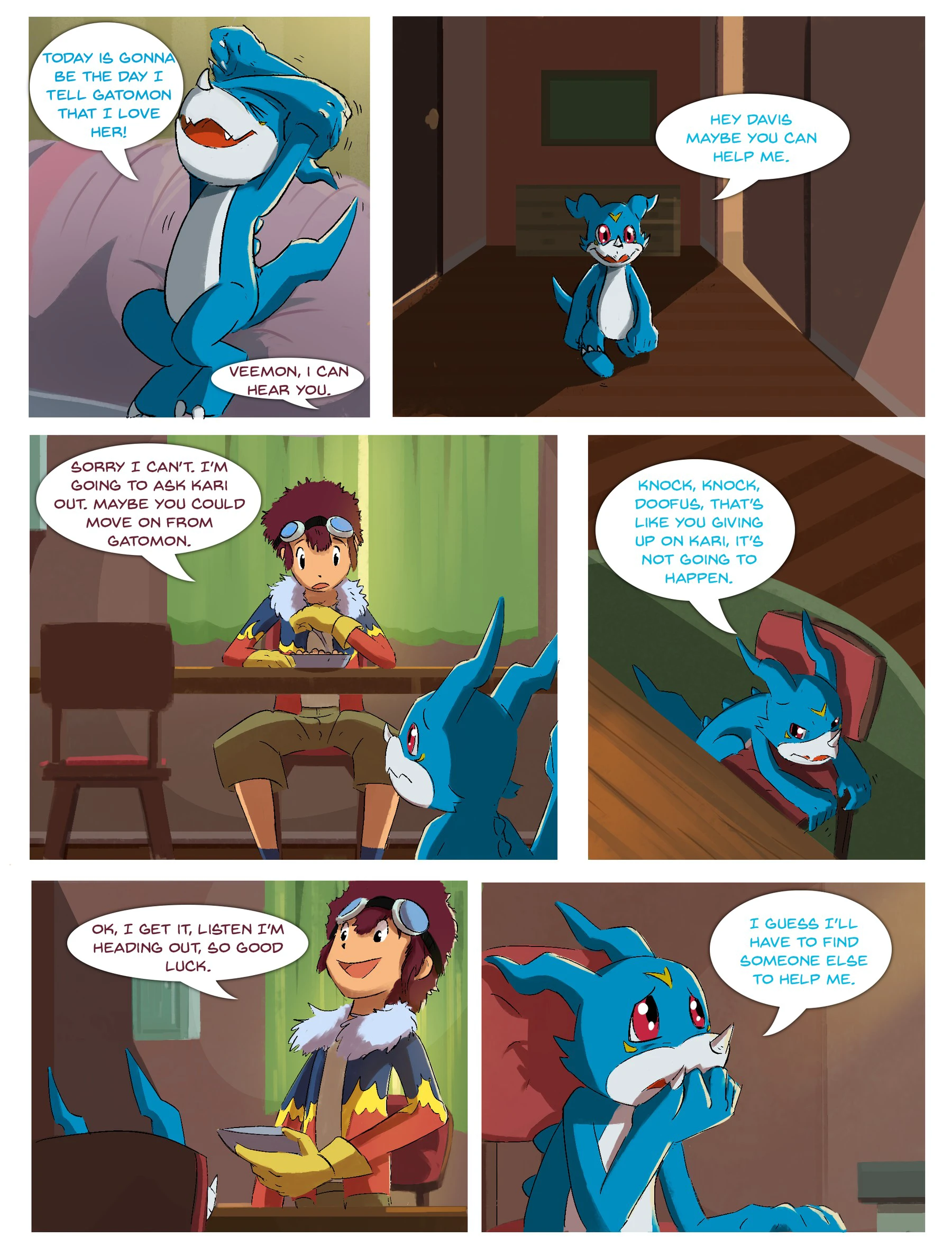 Veemon's Happy Day — page 1