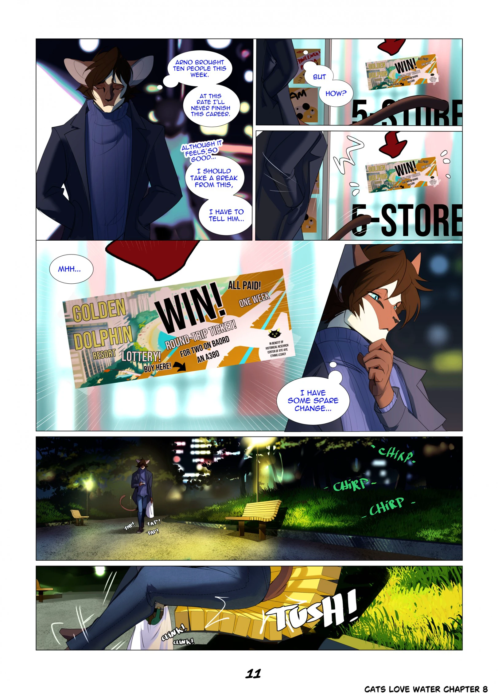 Cats Love Water 8 — page 11