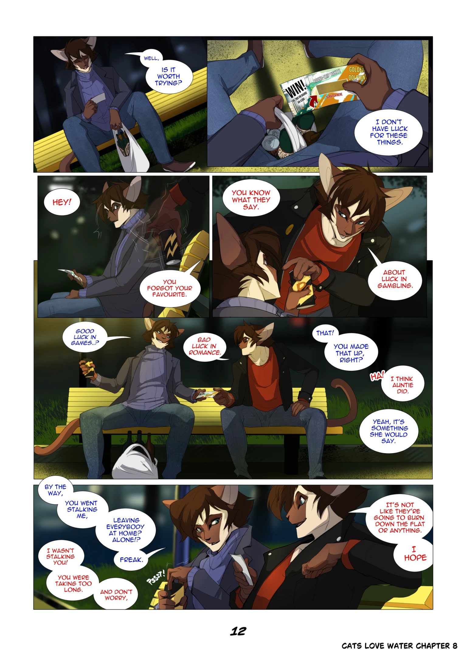Cats Love Water 8 — page 12