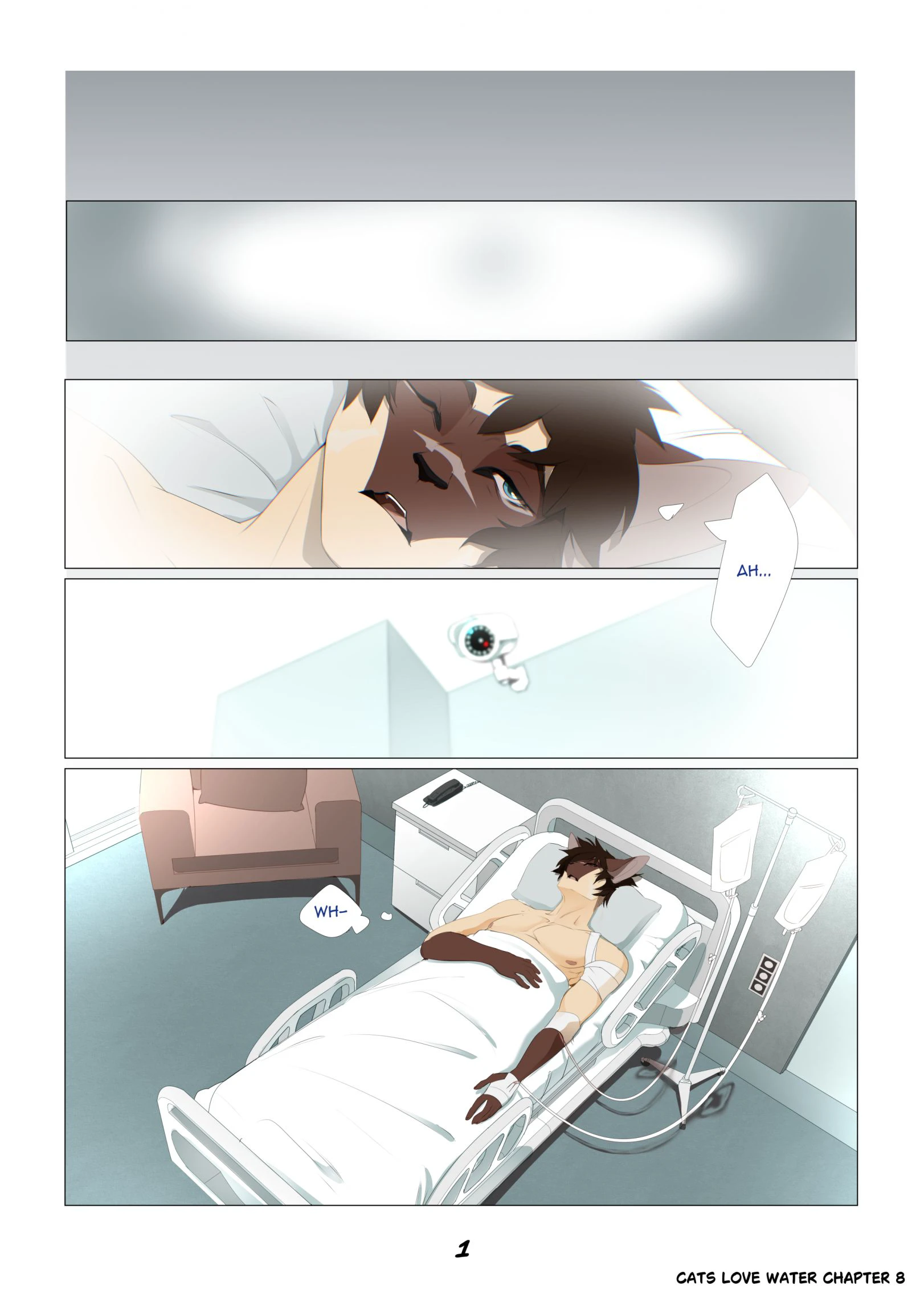 Cats Love Water 8 — page 1