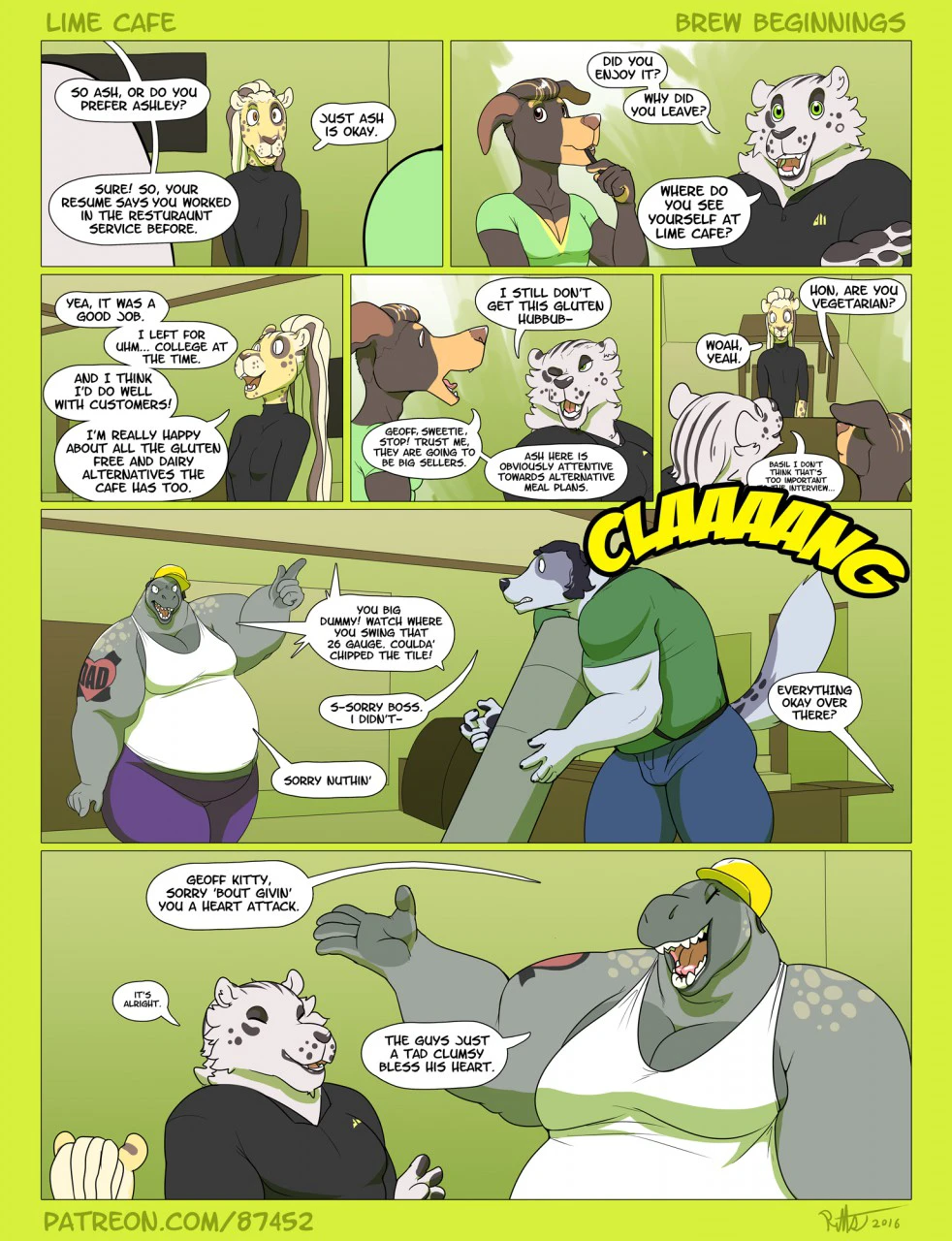 Lime Cafe - Brew Beginnings — page 1