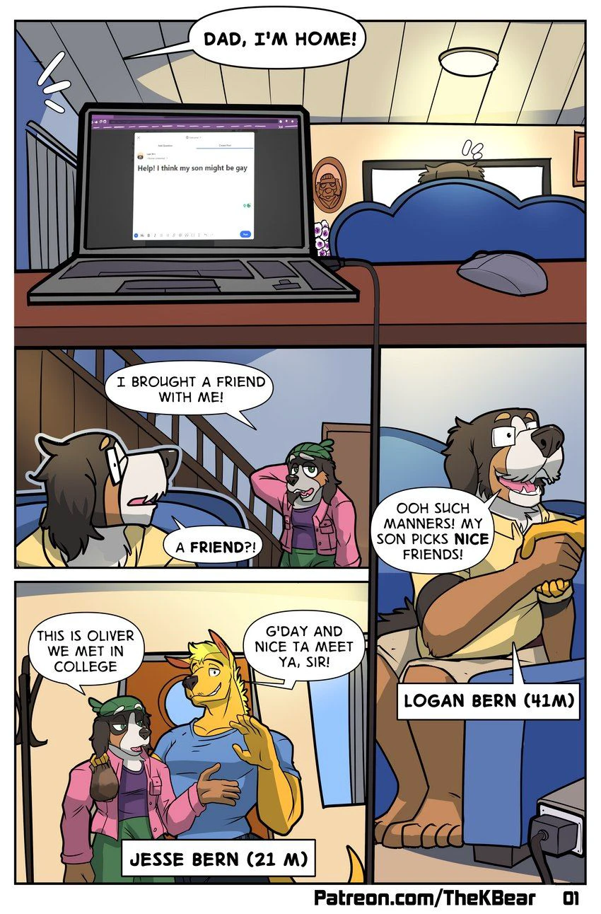 HELP! MY SON MIGHT BE GAY — page 1