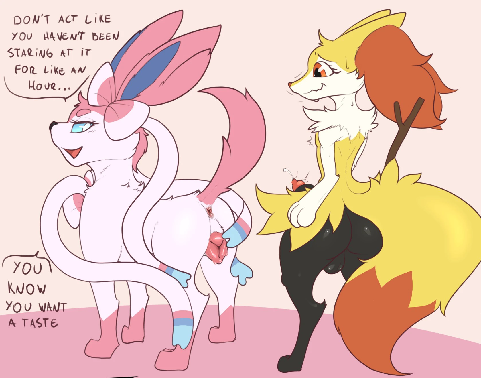 Mischievous Sylveon and Horny Braixen cover