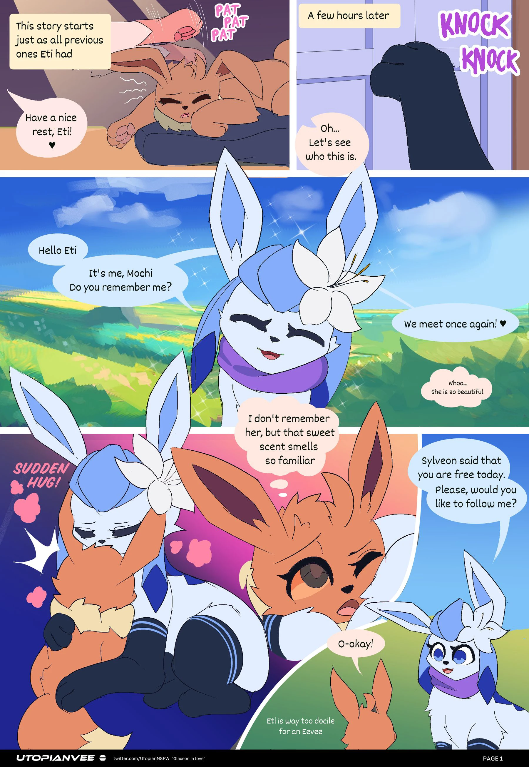 Glaceon in Love cover