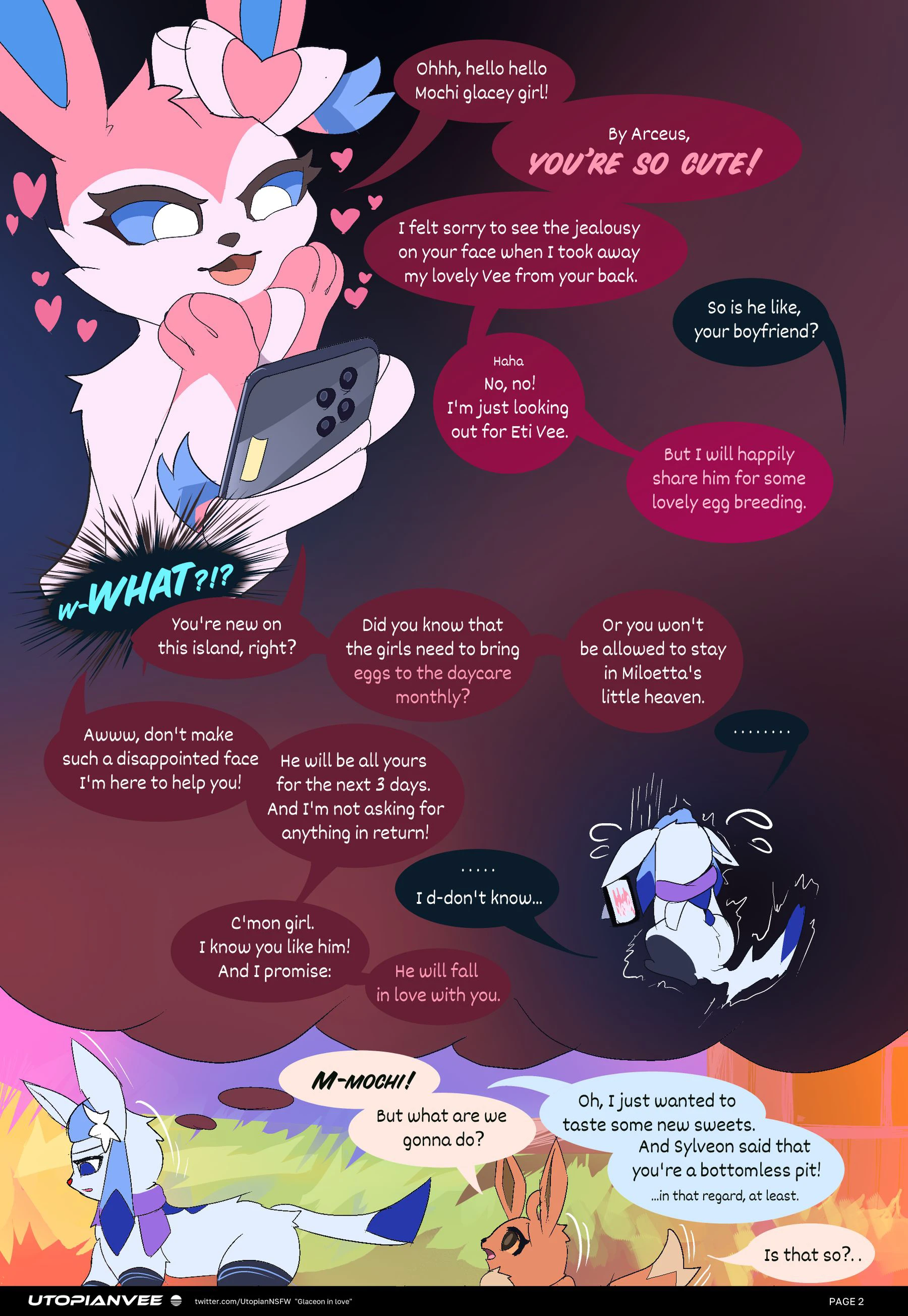 Glaceon in Love — page 1