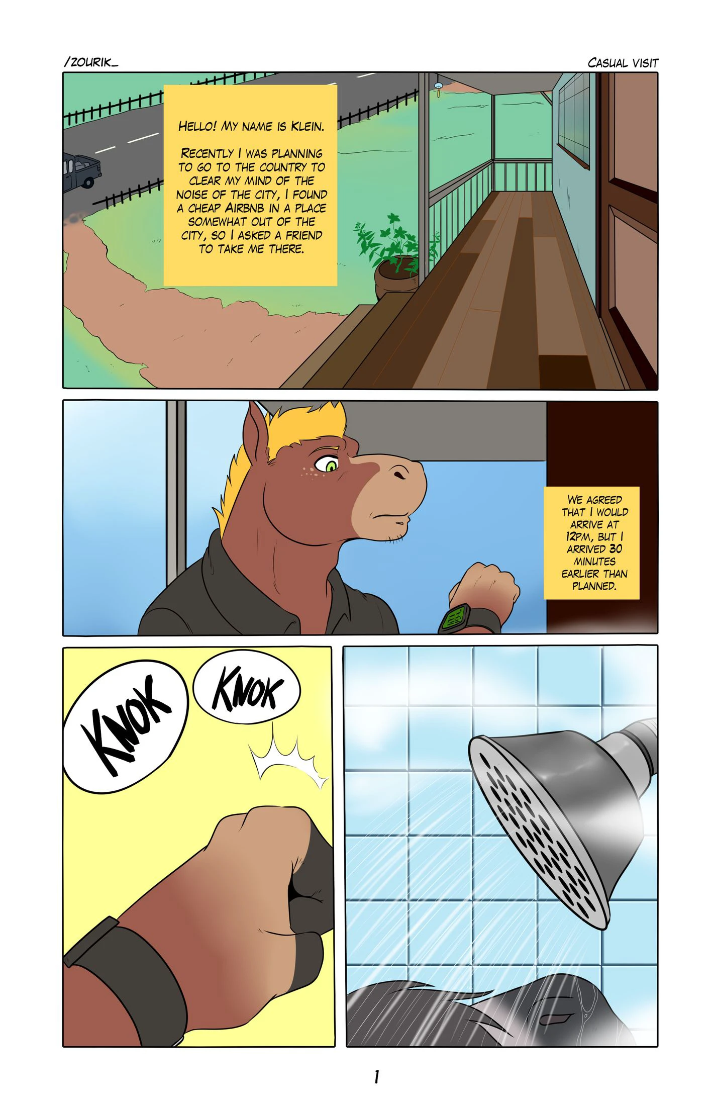 Casual Visit — page 1