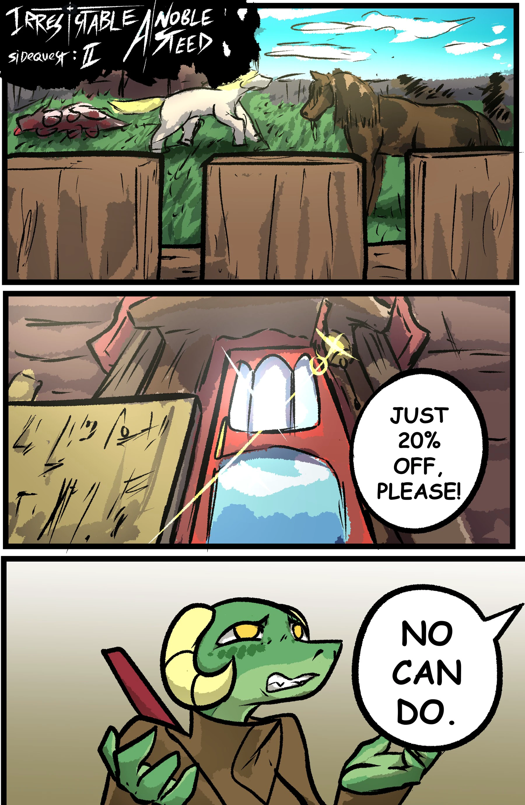 IRRESISTABLE - Side Quest: A Noble Steed — page 1