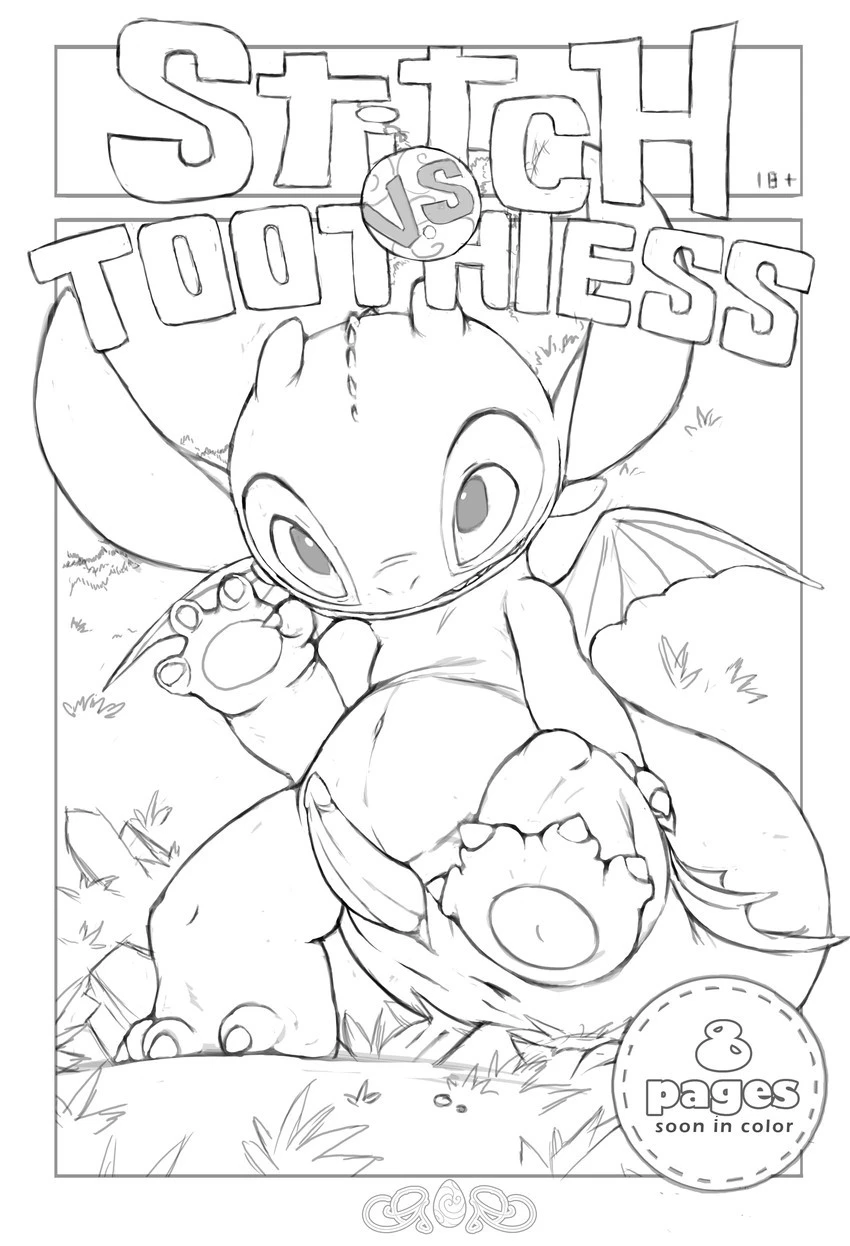 Stitch Vs Toothless cover