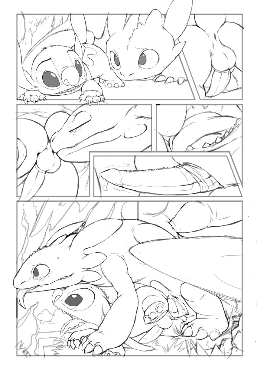 Stitch Vs Toothless — page 1