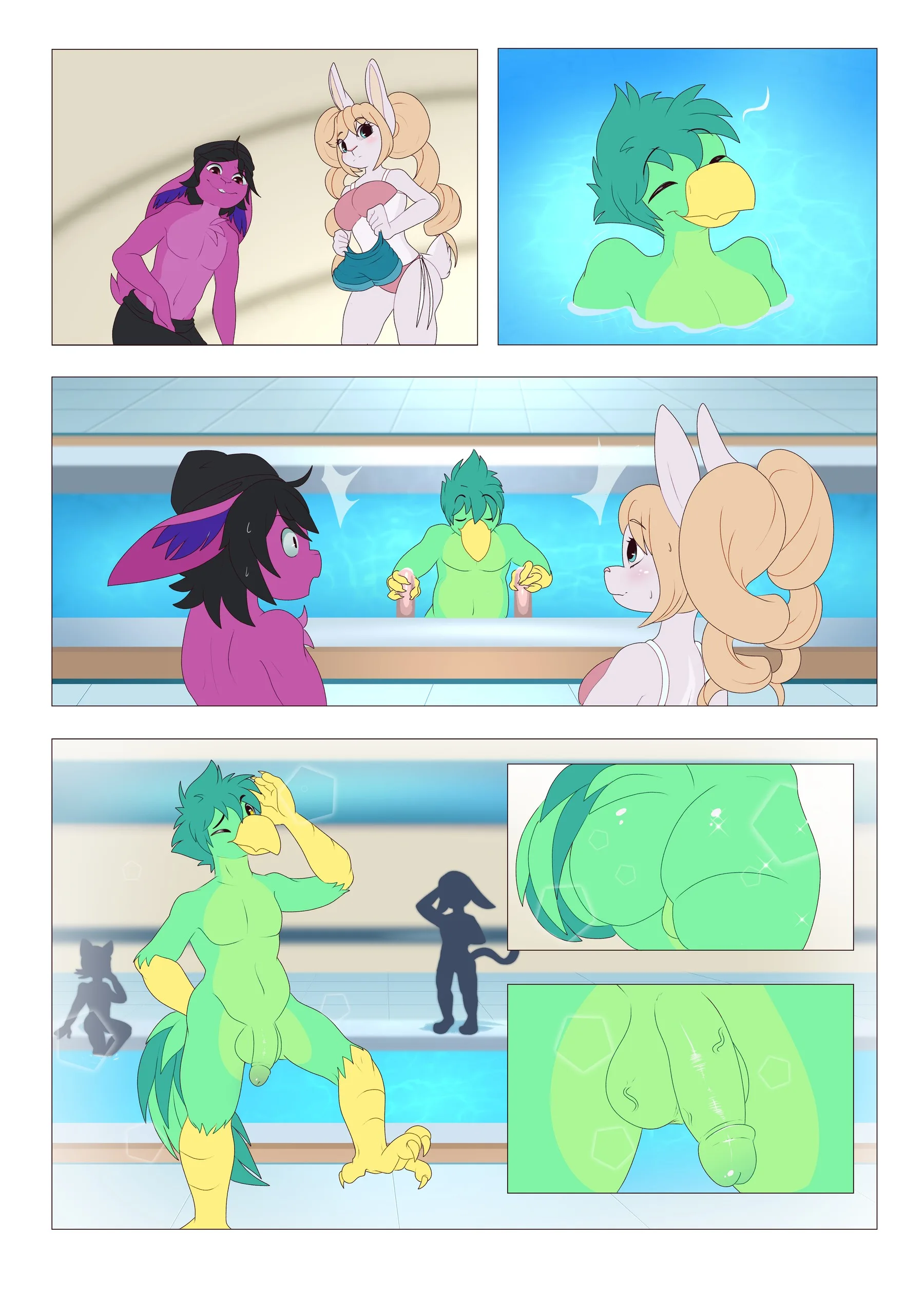 Public Pool Antics — page 1