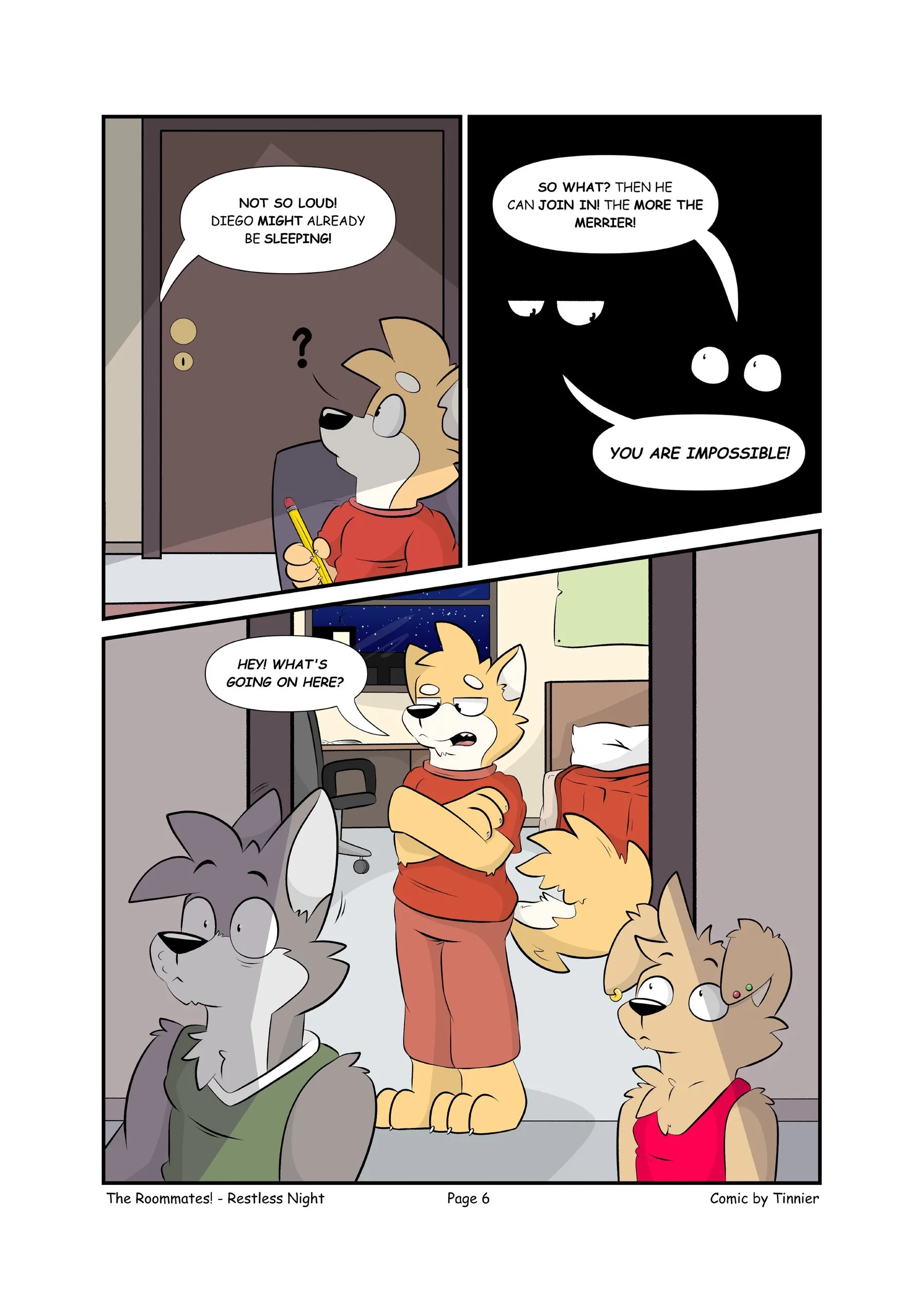 The Roommates! - Restless Night — page 7