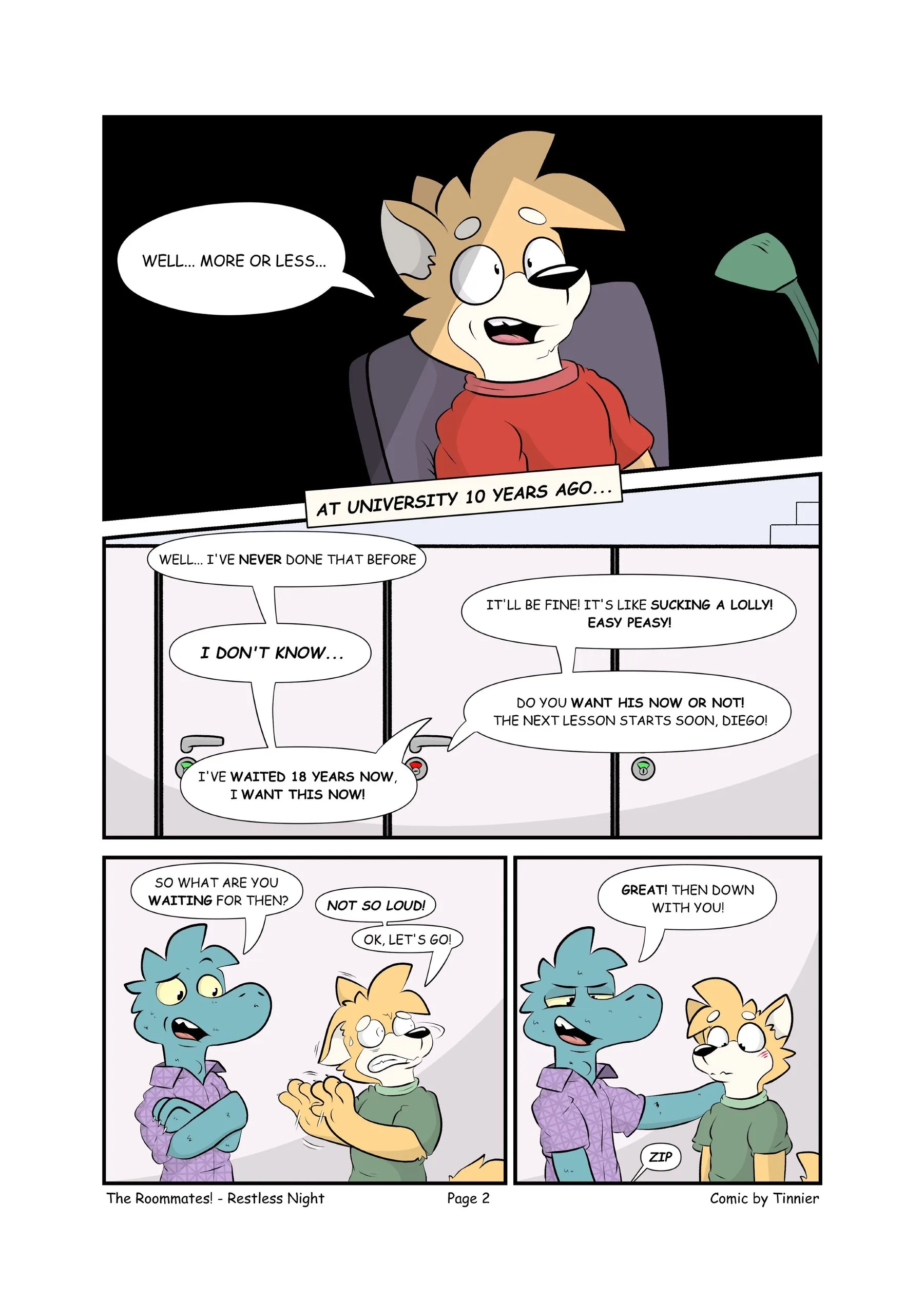 The Roommates! - Restless Night — page 3