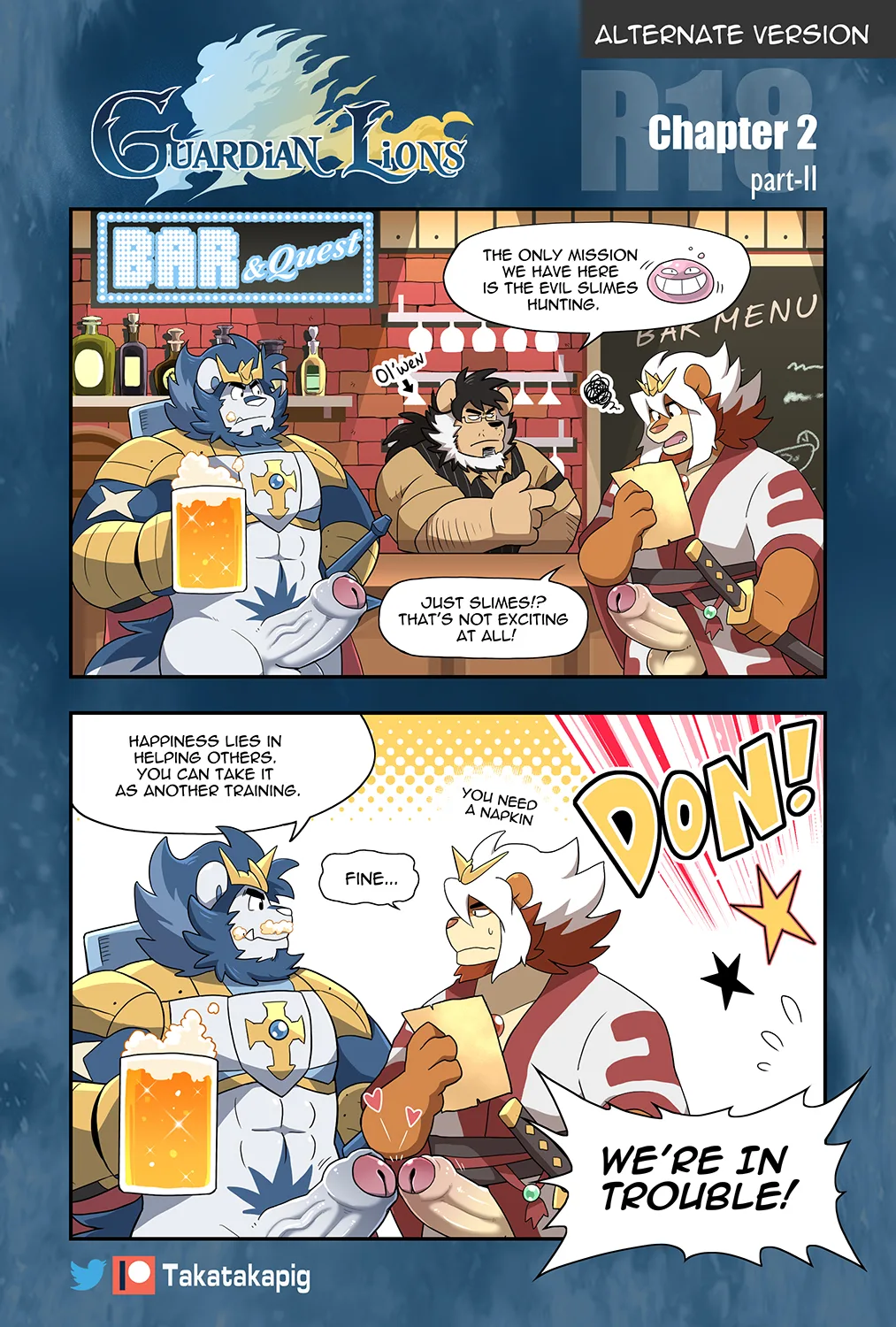 Guardian Lions - Alt. More Lewd Version — page 8